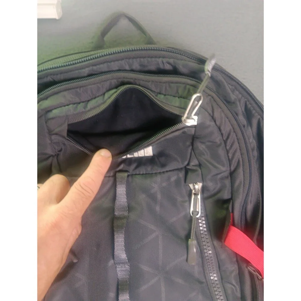 The North Face Surge II 2 Black Laptop Backpack Bag Multi Pocket Travel Daypack